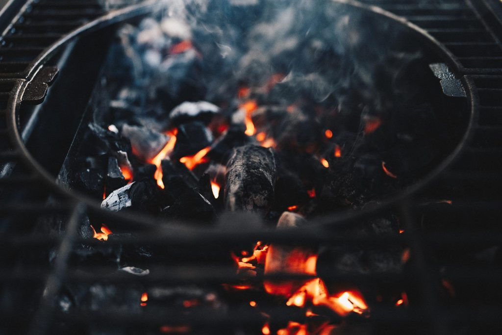 cooking on charcoal grill